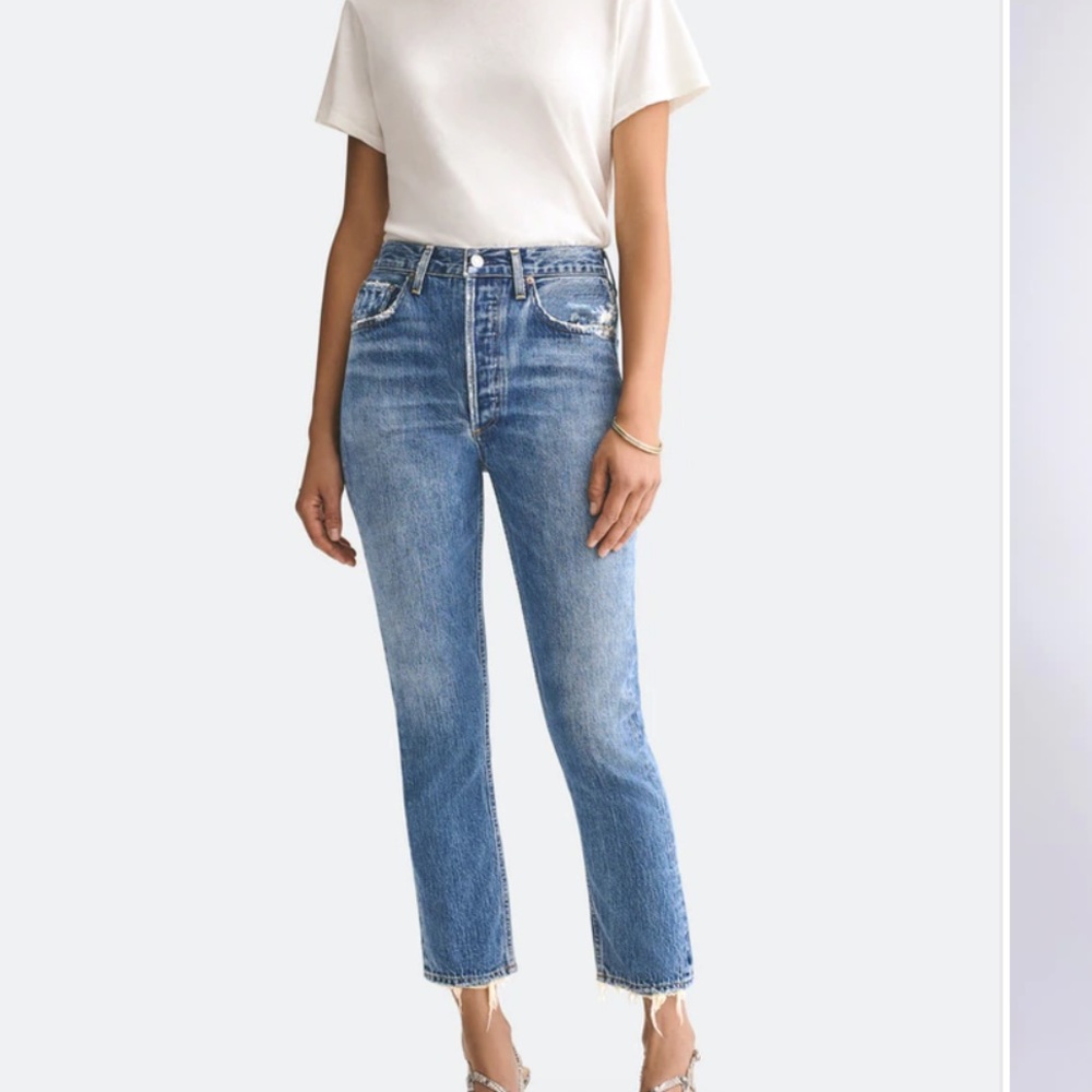 Agolde Jamie High Rise Straight Jeans